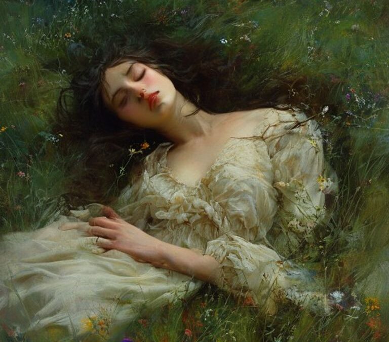 She Rests Where Wildflowers Keep Their Oldest Secrets