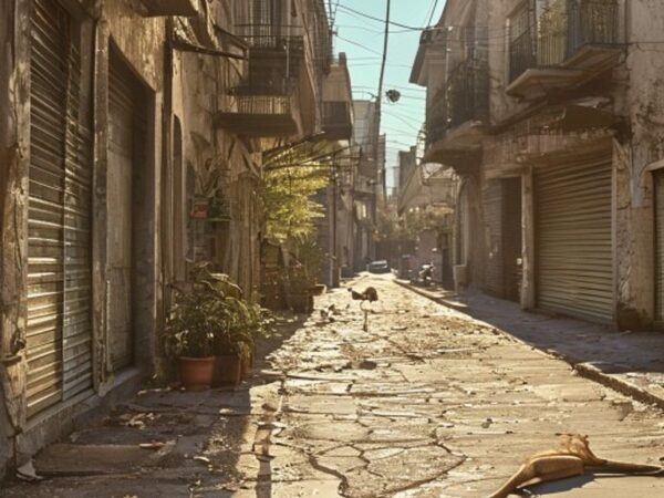 Collapsed Beneath the Blazing Noon: A Street’s Silent Testimony