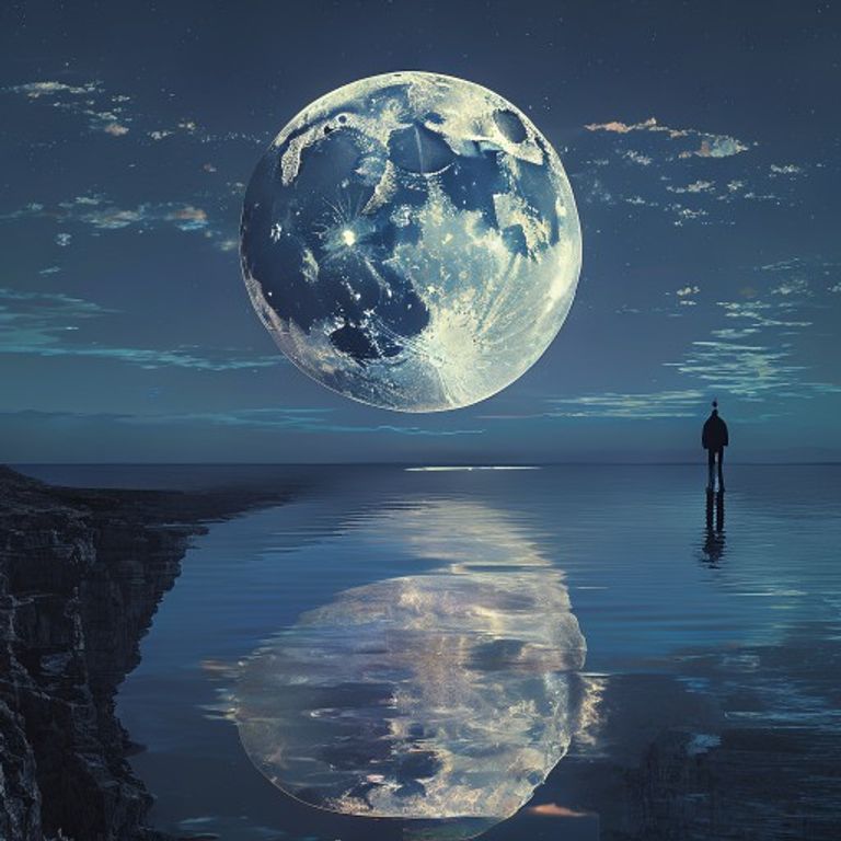 The Moon Inverted: A Dreamer Walks Between Two Worlds
