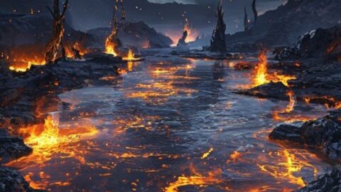 The Enchanted Lake of Fire: Where Earth Bleeds Light