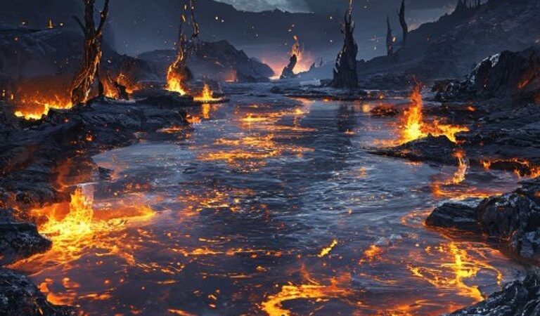 The Enchanted Lake of Fire: Where Earth Bleeds Light