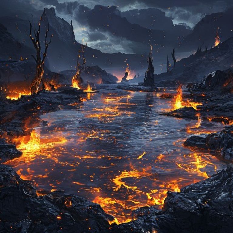The Enchanted Lake of Fire: Where Earth Bleeds Light