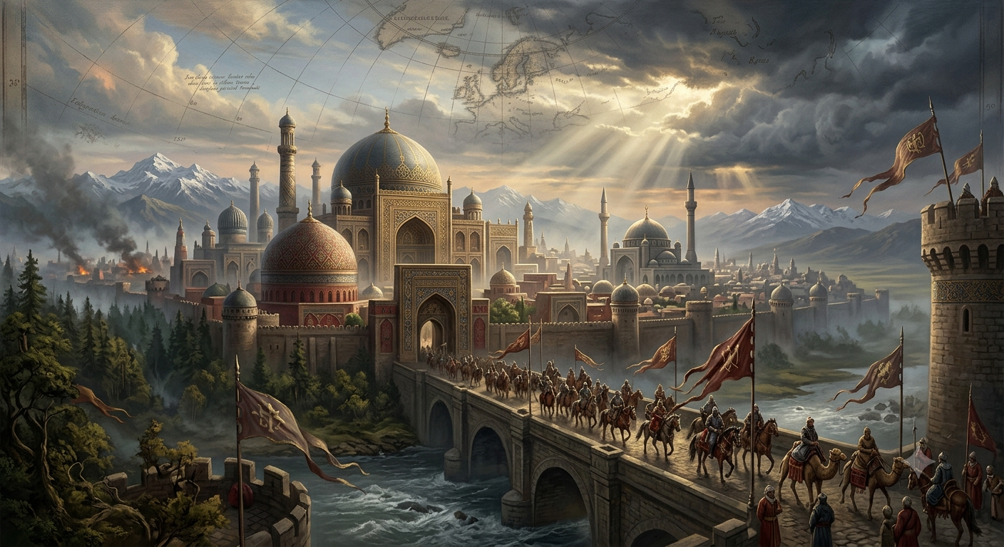 Golden Spires Rising from the Sands of Lost Tartaria